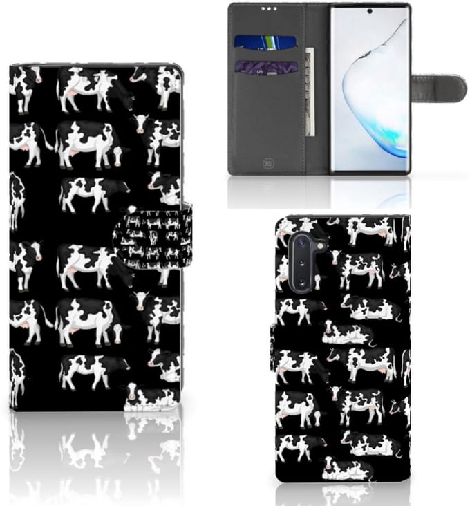 Book Case voor Samsung Galaxy Note 10 Telefoonhoesje met Pasjes Koetjes