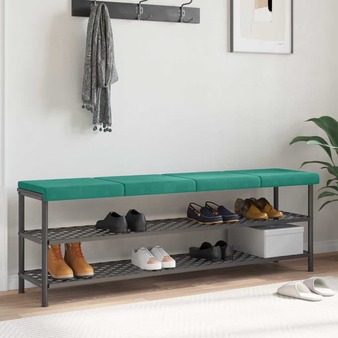 vidaXL - Bankkussen - 4 - st - fluweel - Turquoise - Diepte - 35 - cm