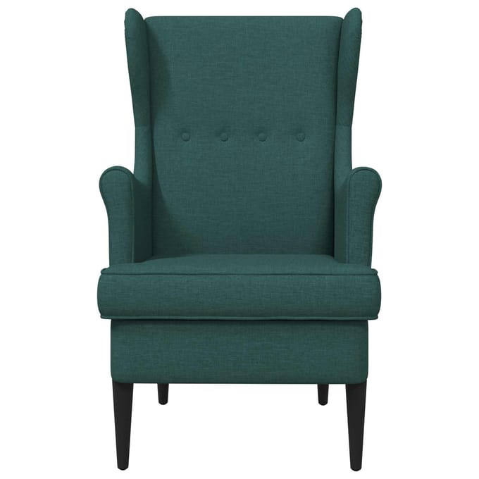vidaXL - Fauteuil - Donkergroen - Stof