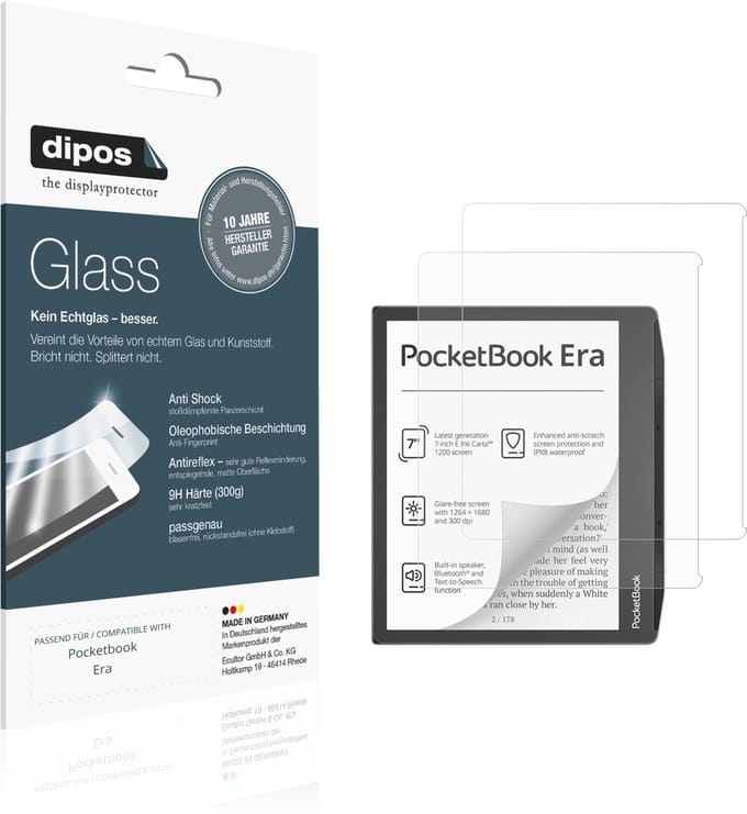 dipos – 2x Matte Pantserfolie geschikt voor Pocketbook Era | 9H Screenprotector
