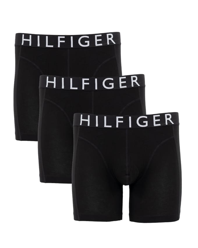 Tommy Hilfiger 3-pack Boxer Brief Black Maat: L | Onderbroeken Outlet | Heren | Zwart