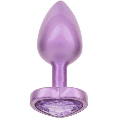 CalExotics Jewel Amethyst Heart Buttplug - Klein