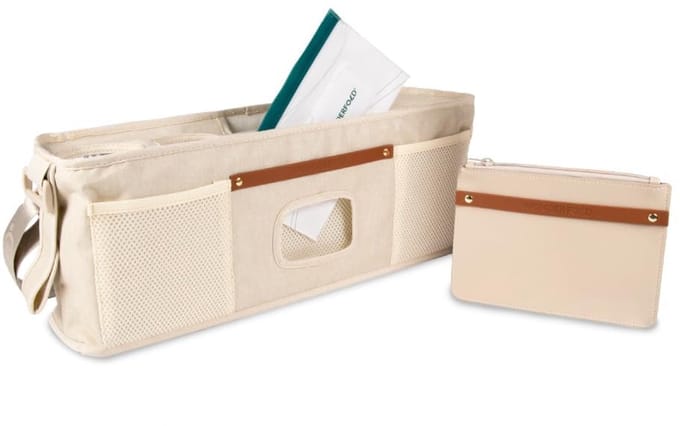 WonderFold W4 kinderwagen organizer – bekerhouder – beige