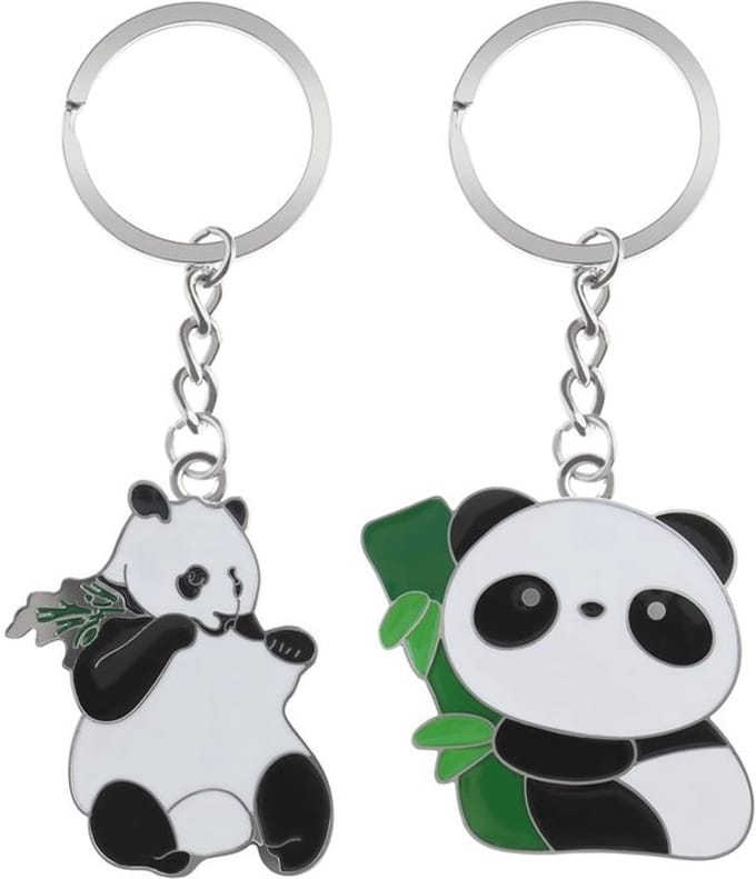 Cosensi - Dailygoods - Dailygoody - Panda Keychains - Cartoon Panda