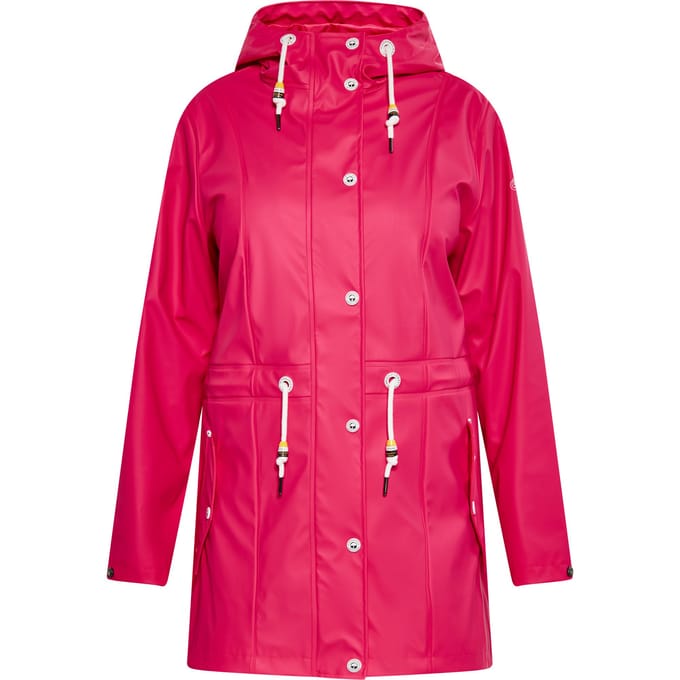 Schmuddelwedda Ronde regenjas Dames Framboos roze