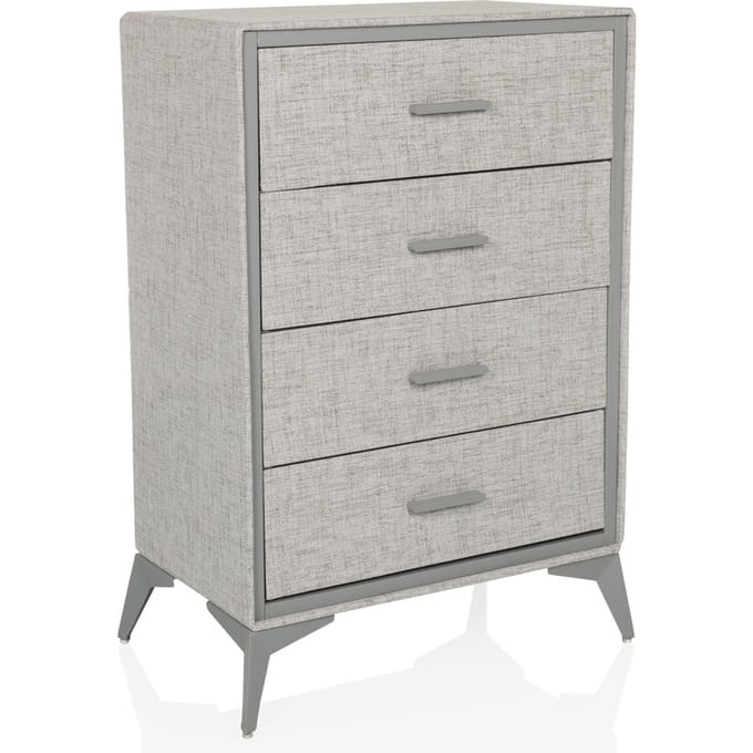 Commode SKUFFY 64 x 35 x 90 cm 4 laden grijs hjh LIVING