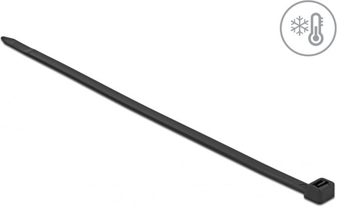 Kabelbind koudbestendig l 380 x w 7,6 mm zwart 50 stuks