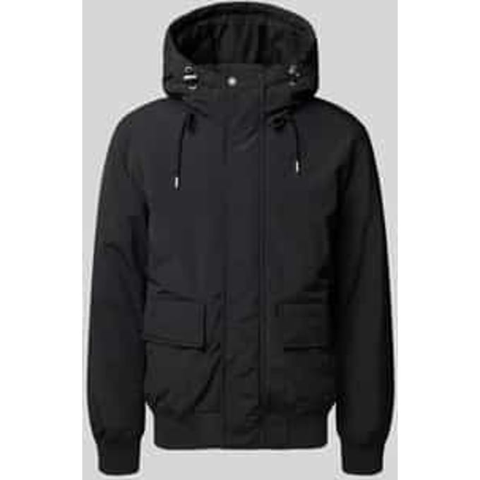 Regular fit bomberjack met capuchon