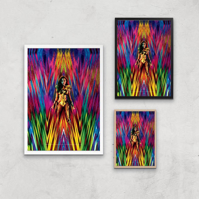 DC Wonder Woman 84 Giclée Art Print - A4 - Black Frame