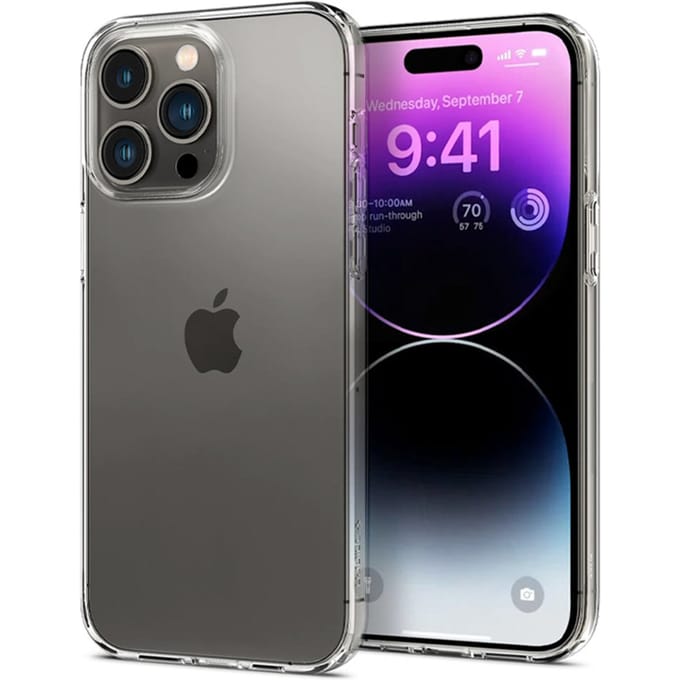 Spigen Liquid Crystal Backcover voor de Apple iPhone 14 Pro - Transparant