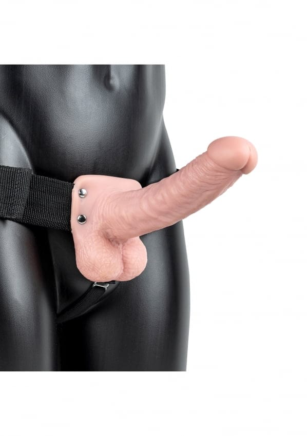 Realrock - Realistische Holle Strap-on 18 cm - Huidskleur