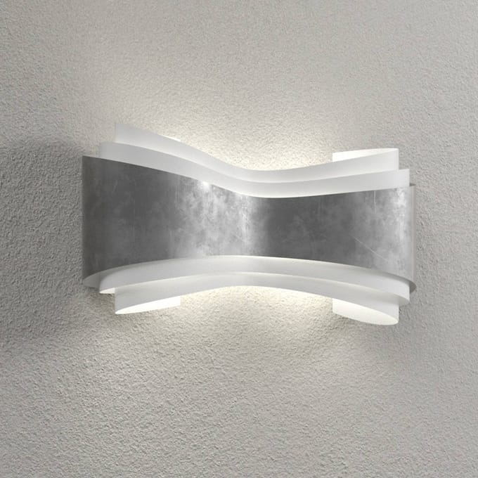 Selène Ionica - LED wandlamp met bladzilver