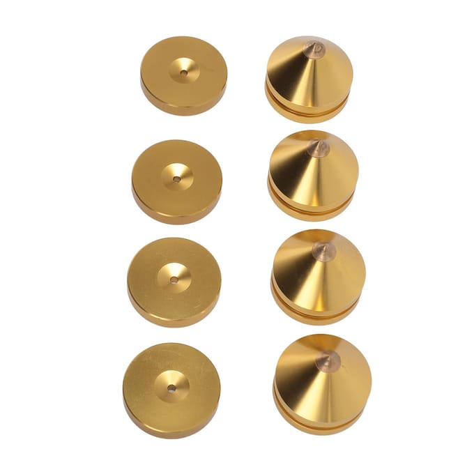 4 Stuks Luidspreker Isolatievoeten Aluminiumlegering Luidspreker Vibratie Absorberende Spike voor CD DVD Speler goud