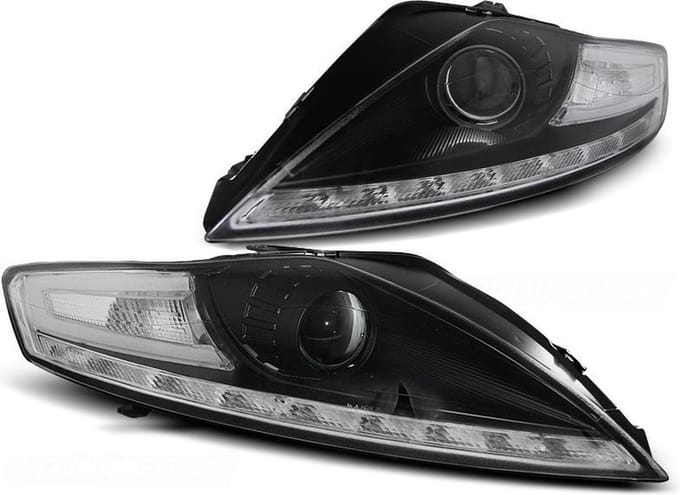 Koplampen met parkeerlicht FORD MONDEO 07 07-11 10 ZWART