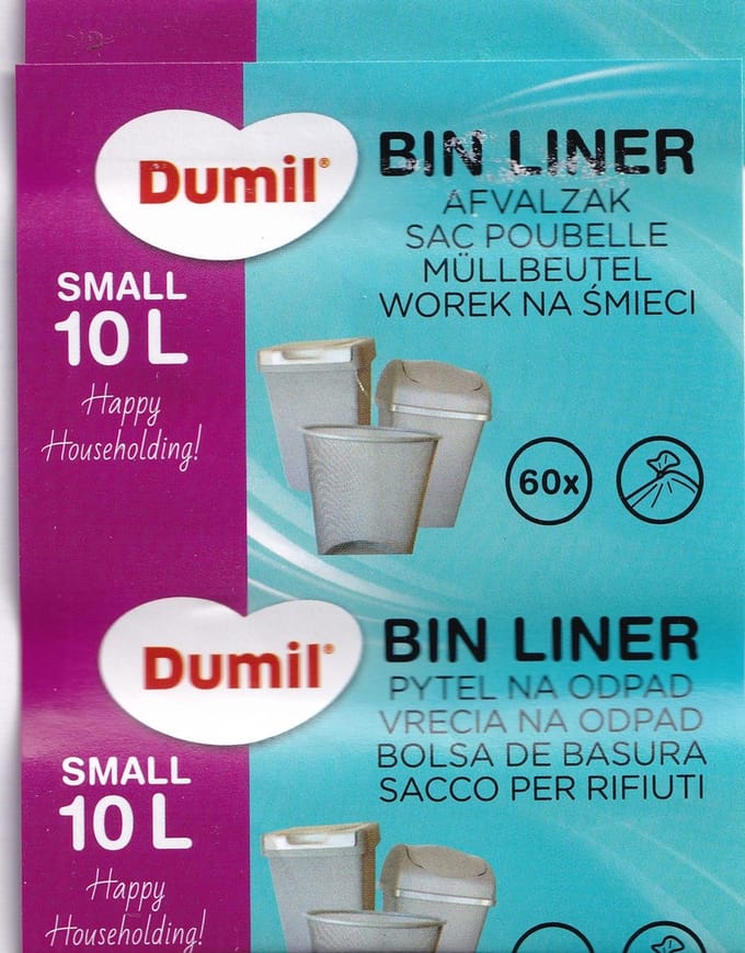 6 x 60 stuks Pedaalemmerzakje - 10 liter - 360 stuks