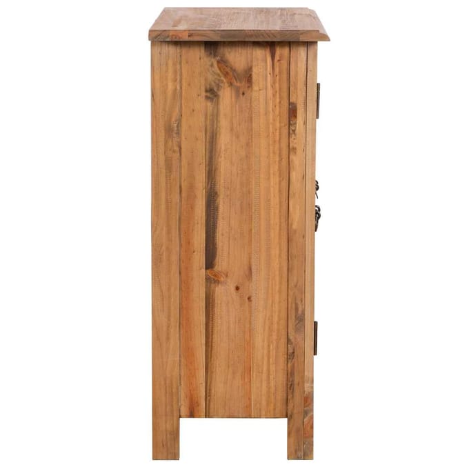 vidaXL - Badkamerkastje - 59x32x80 - cm - massief - grenenhout