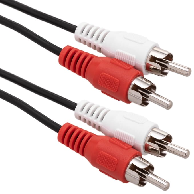 BeMatik - 20 cm stereo audiokabel (2xRCA-M / M)