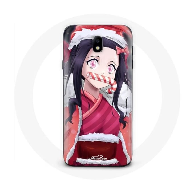 Coque pour Samsung Galaxy J7 2017 Anime Demon Slayer Kamado Nezuko Le jour de Noël 2023