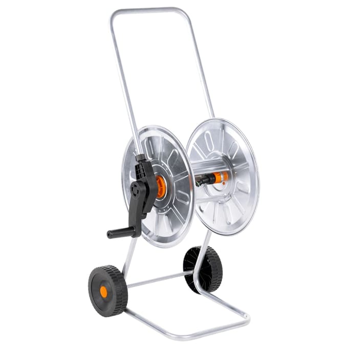 vidaXL - Tuinslangkar - voor - 50 - m - 1/2" - of - 35 - m - 3/4" - slang - staal