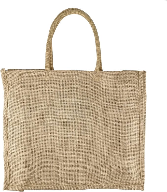 EKO Jutezak 42x36cm - 100% Jute Shopper, Tas, Jutezak Natuur - Robuust en Groot