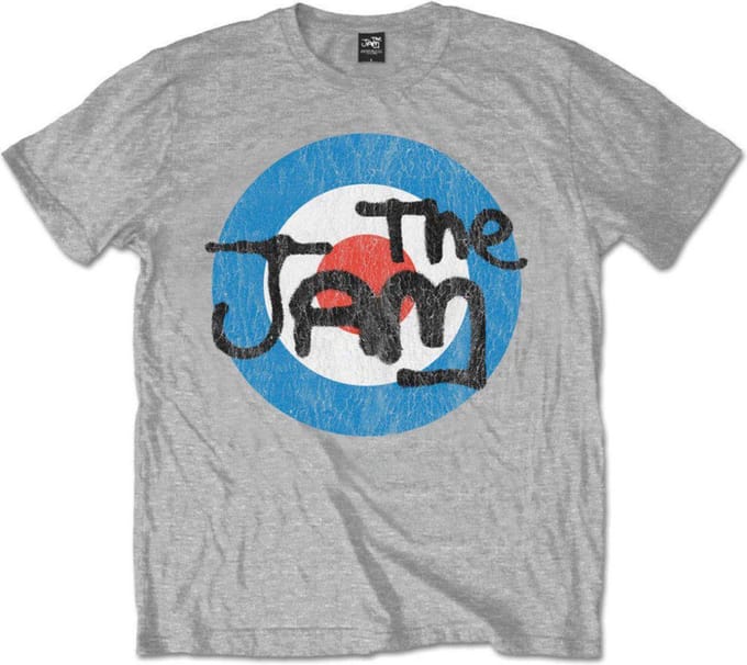 The Jam - Vintage Logo Heren T-shirt - S - Grijs