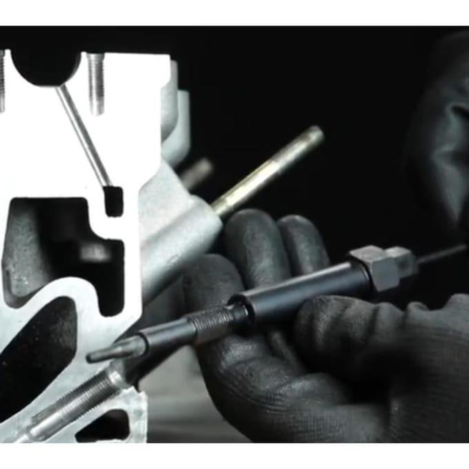 Gloeibougie verwarmingselement verwijderingsset Gloeibougie elektroden extractie reparatie gereedschap gray