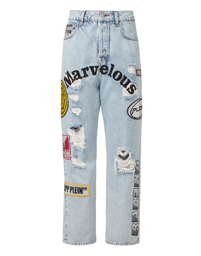 Denim Broek Losjes