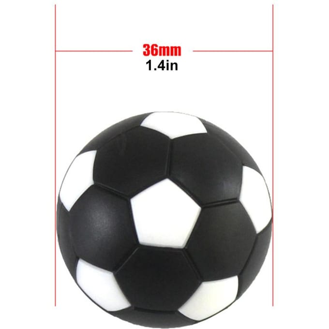 4 stuks Tafelvoetbalballen 36mm Kleurrijke Tafelvoetbalballen Tafelvoetbal Tafelbladspel Tafelvoetbal black