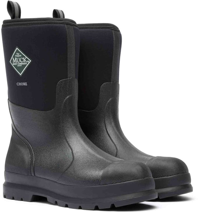 Muck Boot Chore Classic Halfhoog | Zwart - Regenlaarzen - Maat 45 -