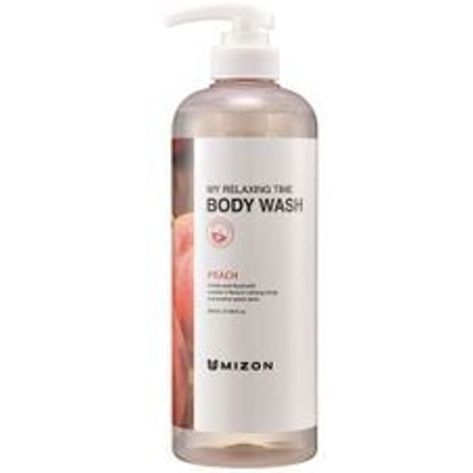 Mizon, My Relaxing Time Body Wash, Peach, 800 ml (27.05 fl oz) white