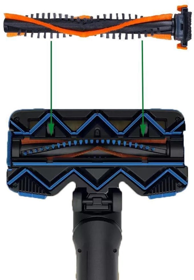 Vervangende rolborstel met doos compatibel met Philips SpeedPro Max stofzuiger