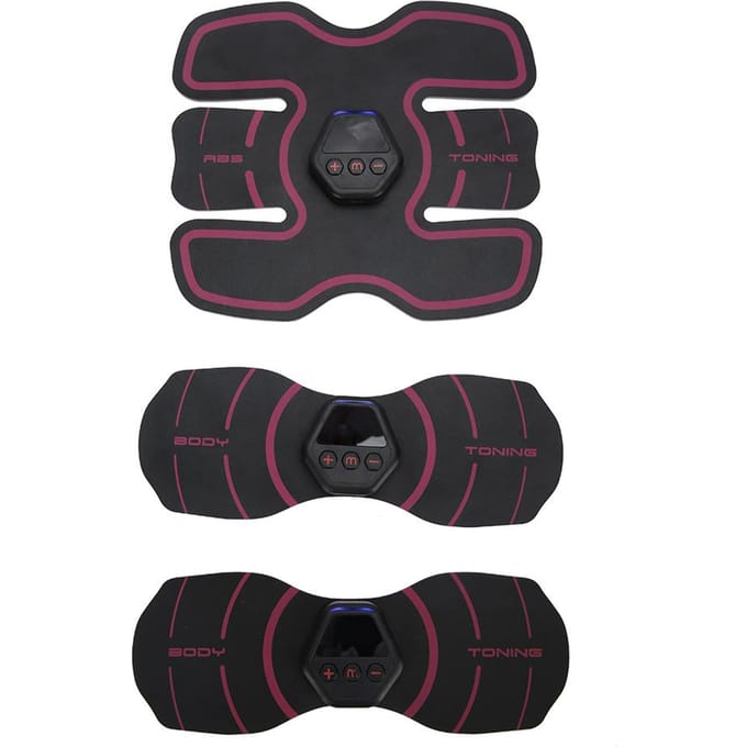 Buikspierstimulator Lichaamspierversteviger Trainer Buikspieren Armstimulator EMS Trainingsriem black