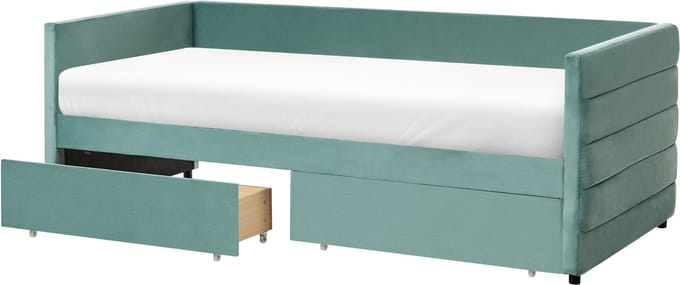 MARRAY - Bedbank - Mintgroen - 90 x 200 cm - Fluweel