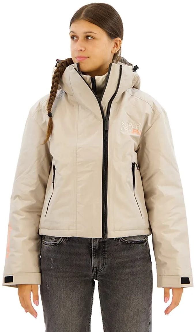 Superdry Embroidered Windbreaker Jas Grijs M Vrouw