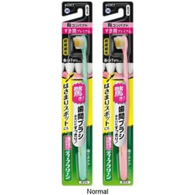 Kao - Deep Clean Premium Care Ultra Compact Toothbrush 1 pc - Random Color - Normal