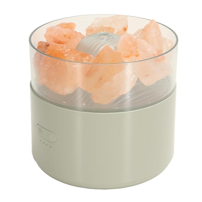 Aroma Lamp Luchtbevochtiger Kleurrijk Comfortabel Multifunctioneel Kristalzout Licht Diffuser DC5V 200ML groen