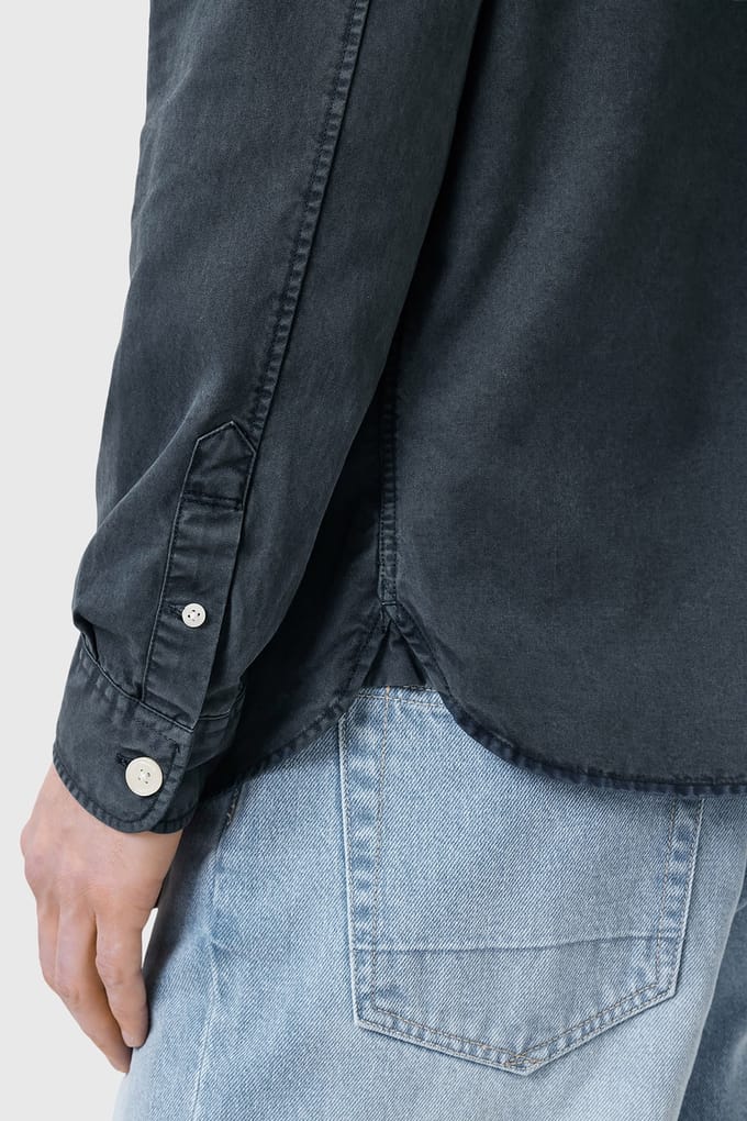 AllSaints Bodhi Ls Overshirt Odyssey Blue Taglia: M | Camicie Casual Outlet | Uomo | Blu