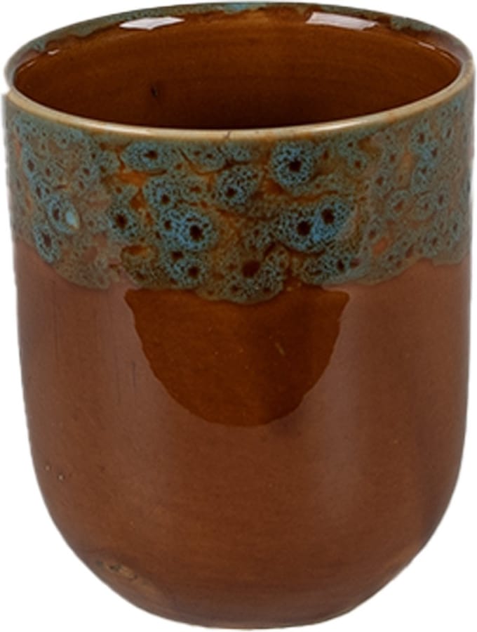 Clayre & Eef Mok 150 ml Bruin Blauw Keramiek