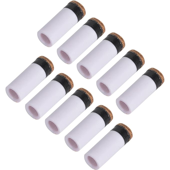 Lot de 10 pointes de queue de billard pour queue de billard, pièces de rechange, outils de réparation 13mm white