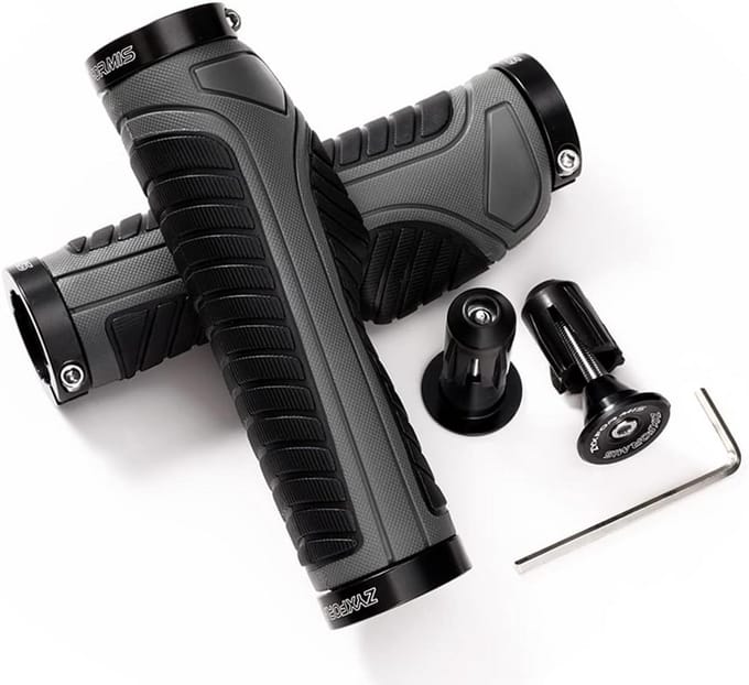 Ergonomische Fietsstuurgrepen met Dubbele Klem - Antislip MTB Handvatten
