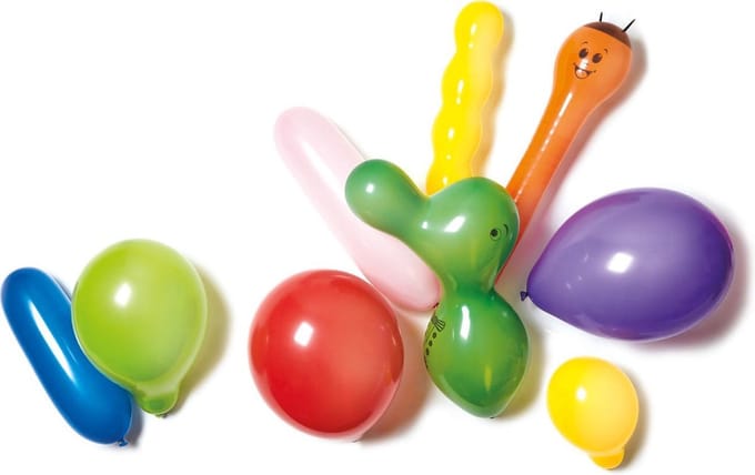 50 Latex Ballonnen Vorm & Kleur Assorti