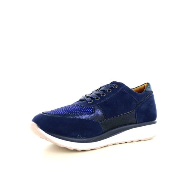 Hafjes | Modena | Blauw | Sneaker met rits | Maat 41