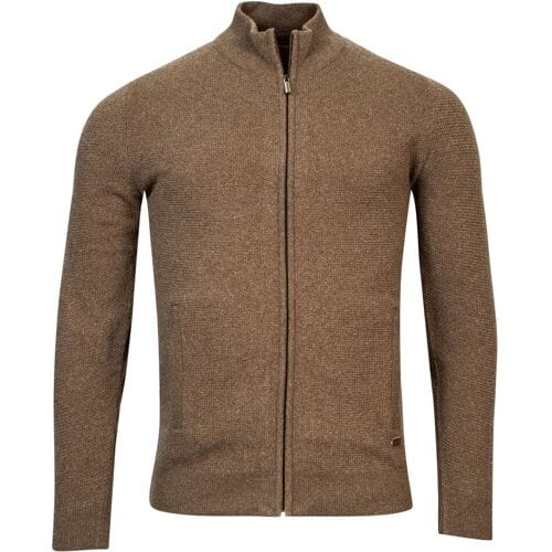 Baileys Vest Cardigan Zip Mini Structure Taupe / male