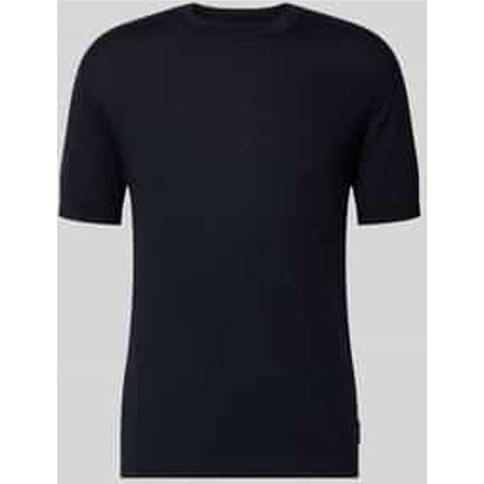 gebreid shirt met ronde hals