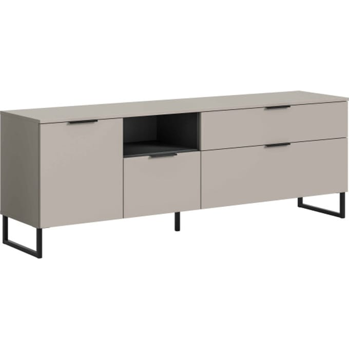 Noida Lowboard kasjmier NB zwart NB - 41x185x64cm