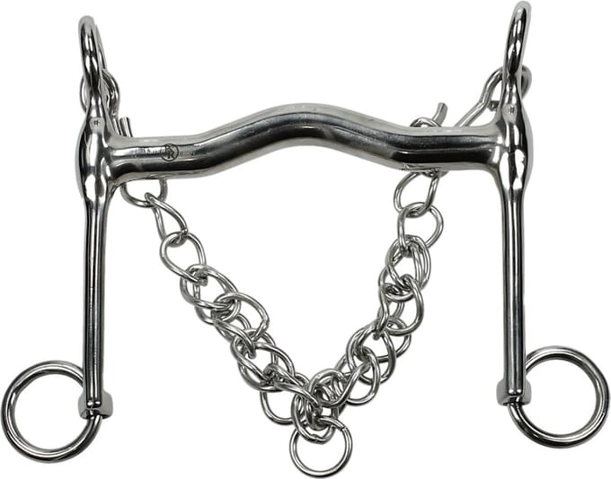 BR Dressuurstang Massief RVS 15 mm . - 12,5