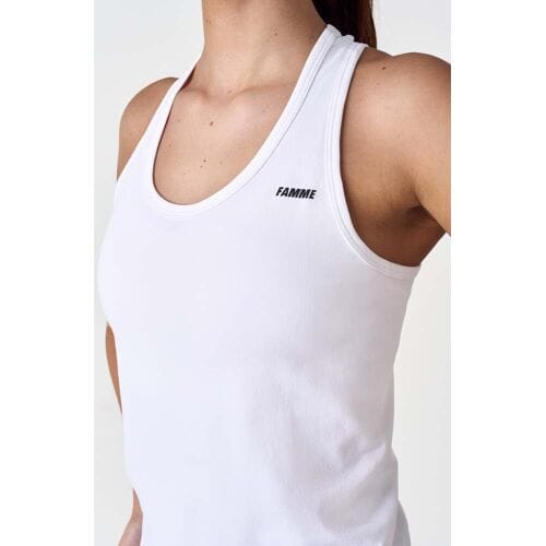 FAMME Atlantic Tank Top White S