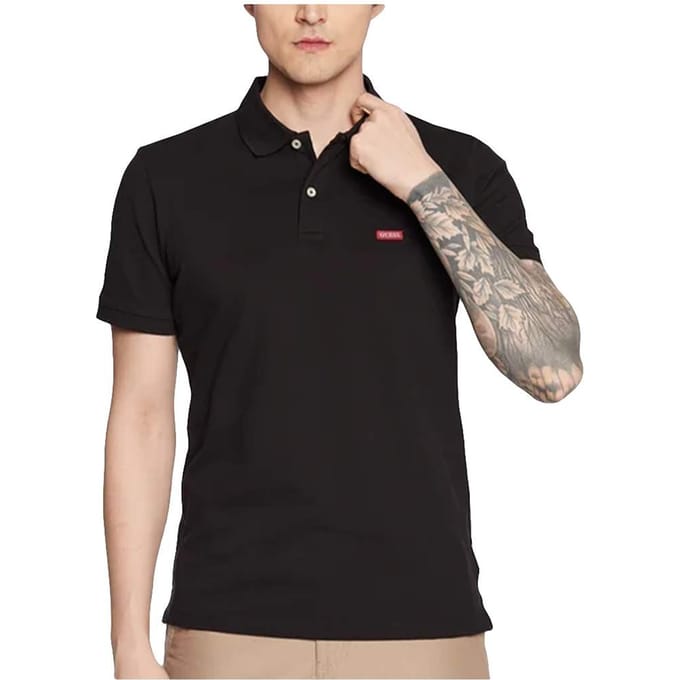 Polo Guess heren klassiek logo rood