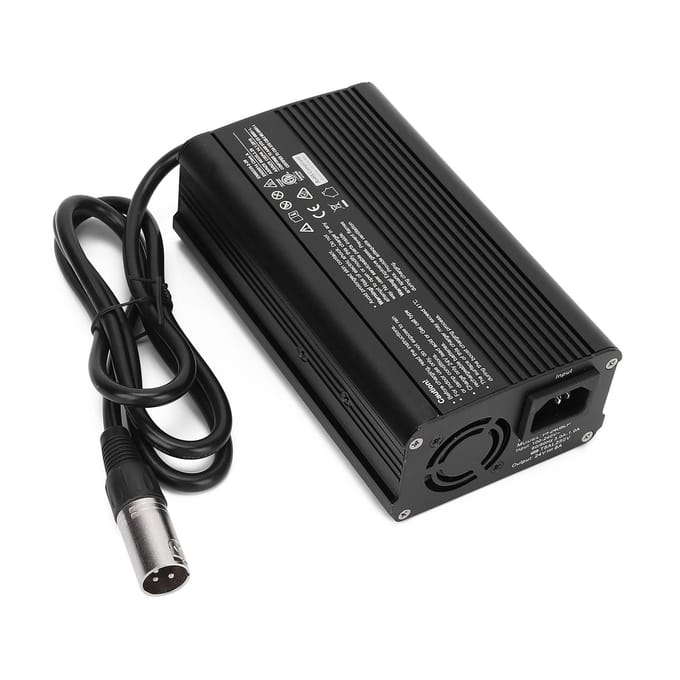 24V 8A Batterijlader Vervangend Accessoire voor Elektrische Scooters Rolstoelen EU PLUG black