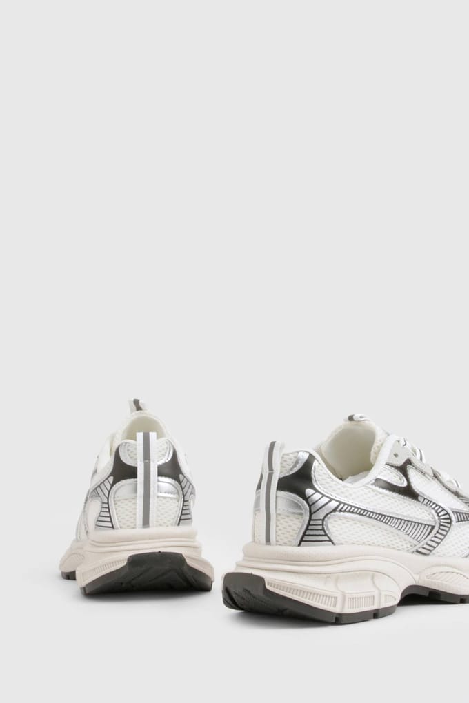 boohoo Dames Chunky Sports Trainers | Silver | Maat: 3
